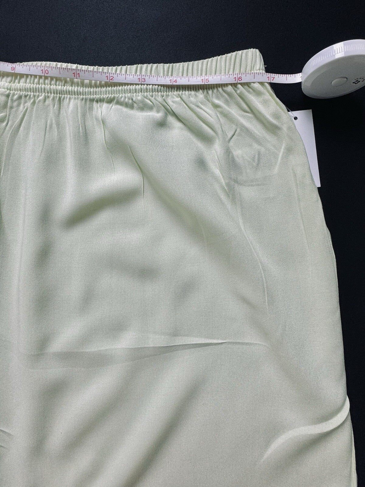 $68 SPLENDID 2-Piece Shirt Shorts Set Pajama Mint Green Sz XL. (B.81)