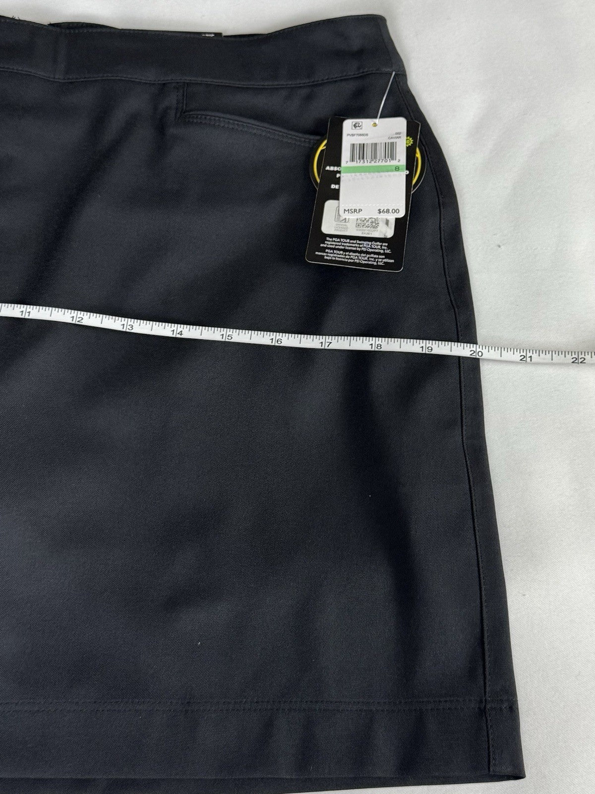 $68 PGA Tour Women’s Golf Skort Gray Pockets Sz 8. (B.044)