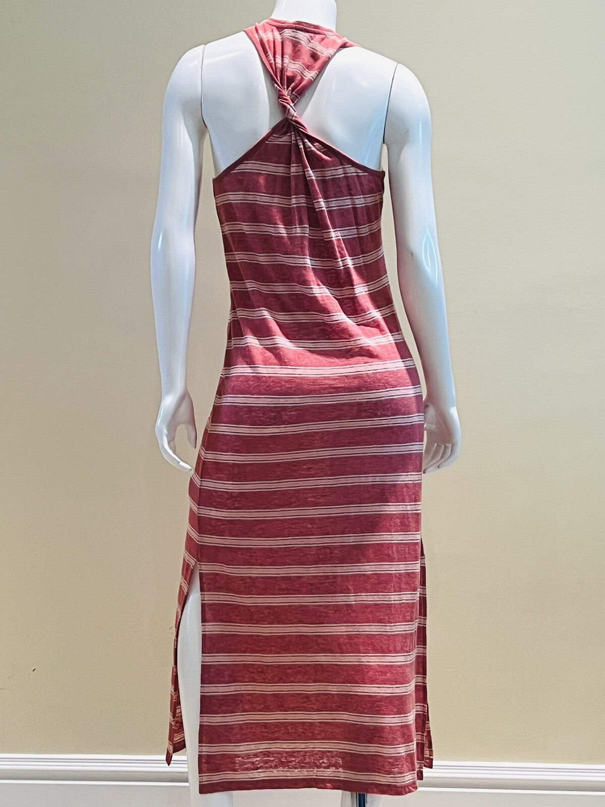 $228 JOIE Women's Twist Back Linen Tank long Dress Size XS