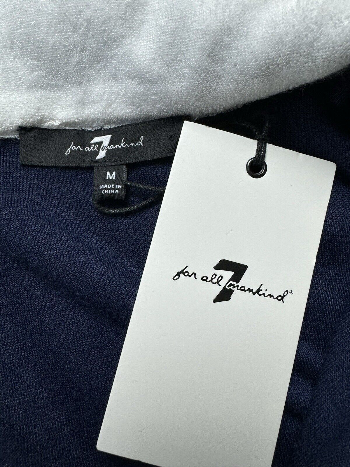 7 For All Mankind Women’s Long Sleeve Collar Sweater Sz M (B.85)