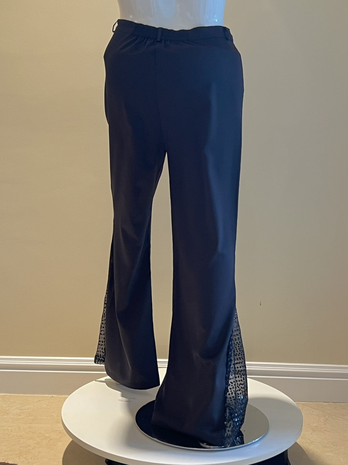 Women's Black Sequin Dress Pants Sz 2XL. (B.027)