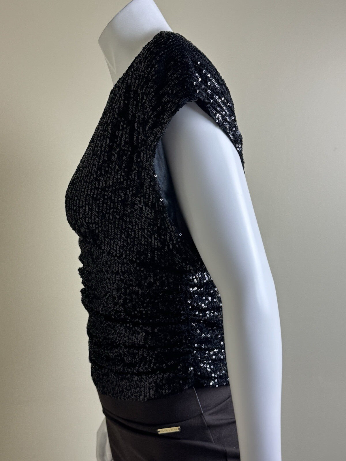 $88 Nicole Miller Women’s Sequined Blouse Top Sz M (B.141)