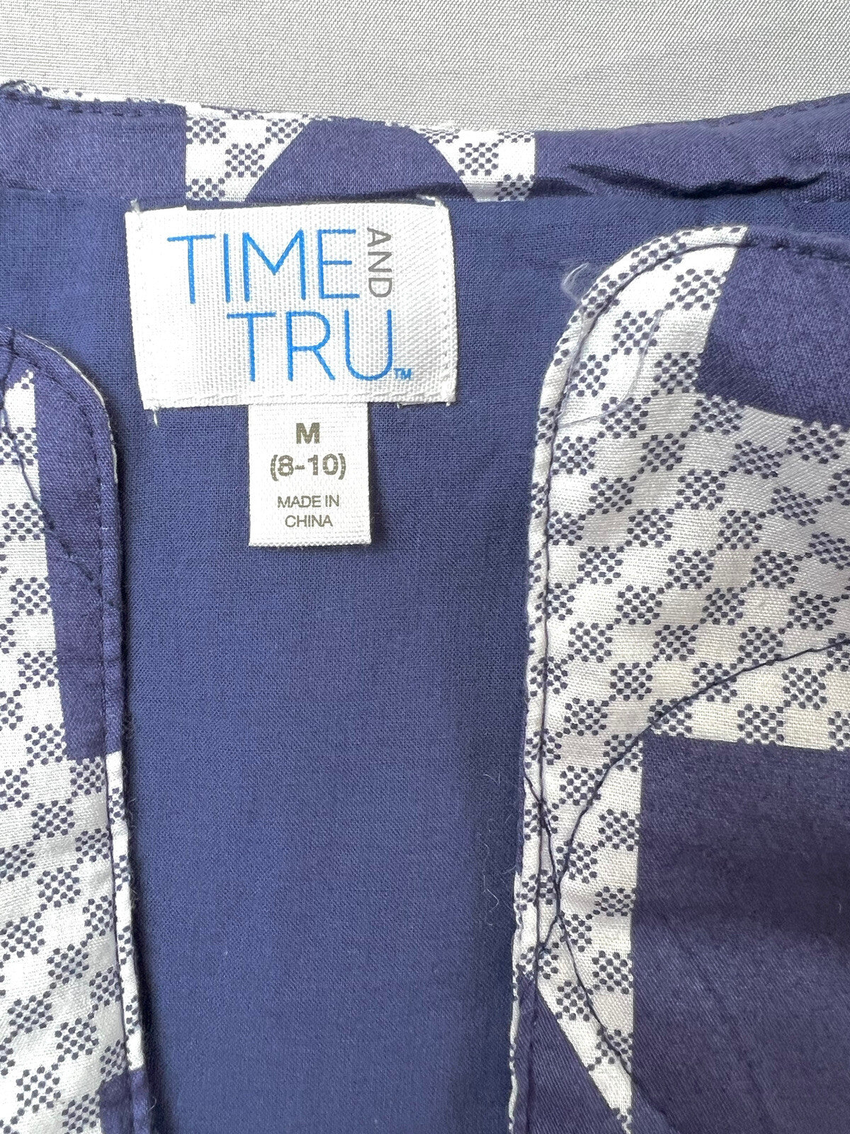 Time And True Women's Blue Cardigan Sweater Sz M