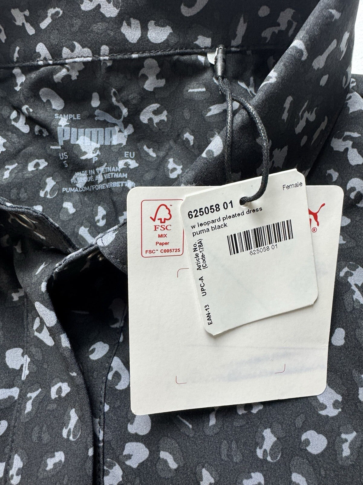 Puma Women’s Polo Leopard Dress W/ Shorts Sz S (B.139)