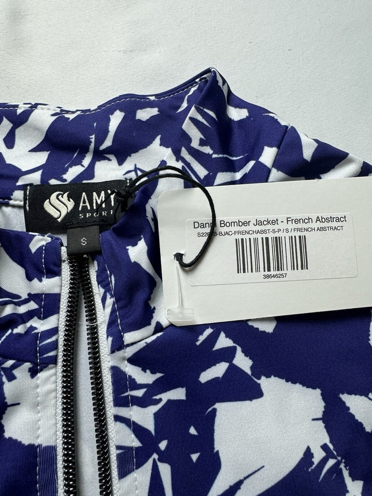 Amy Sport Women's Golf Bomber Jacket Full Zip Long Sleeve Sz S (B.111)