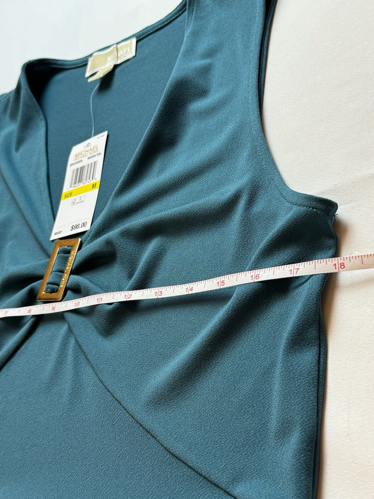 $98 Michael Kors Women’s Top Green Blouse Sz M. (B.66)