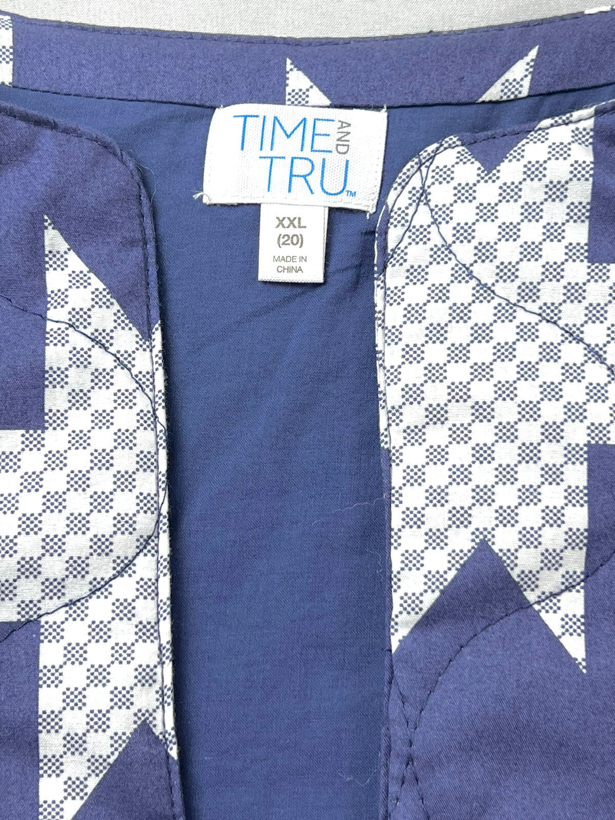 Time And True Women's Blue Cardigan Sweater Sz XXL