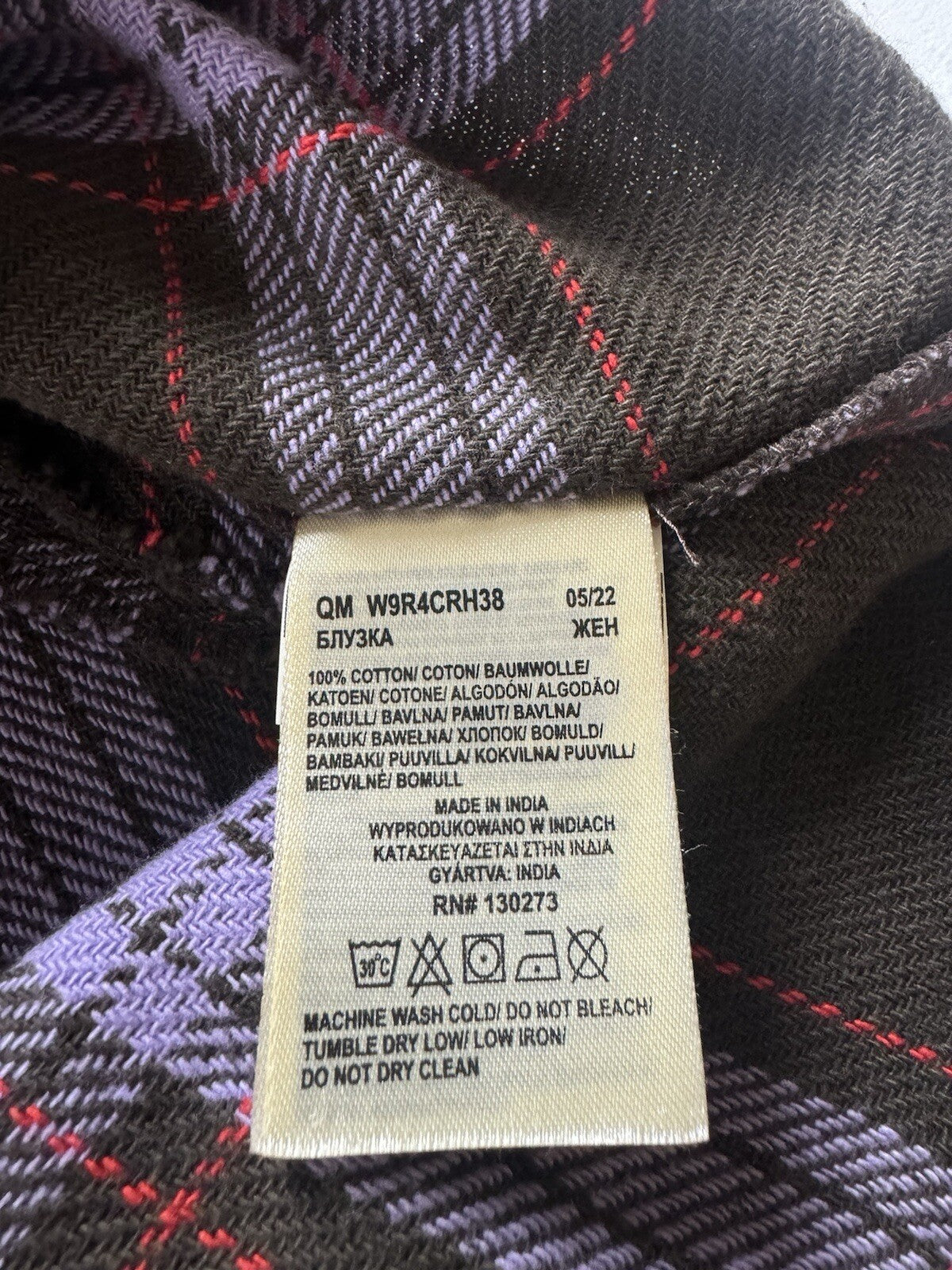 Wrangler Women's Plaid Print Long Sleeve Western Dress Sz S. (B.99)