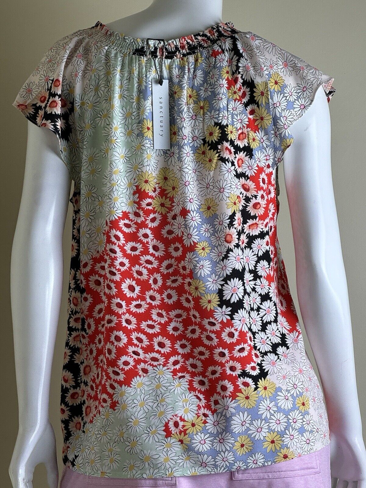 $84 Sanctuary Women’s Floral Blouse Top Size L. (B.66)