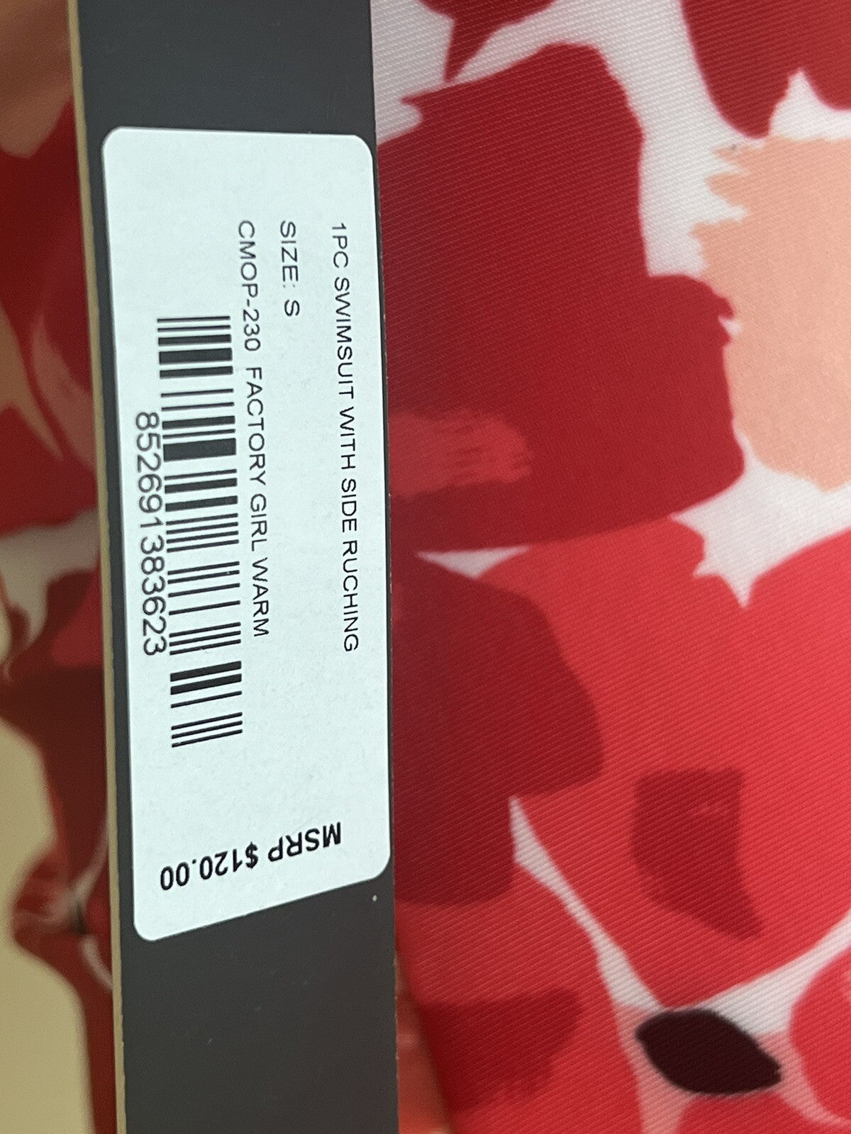 Catherine Malandrino Women’s Bathing Suit Sz S Floral 1pc Swimsuit $120 Retail