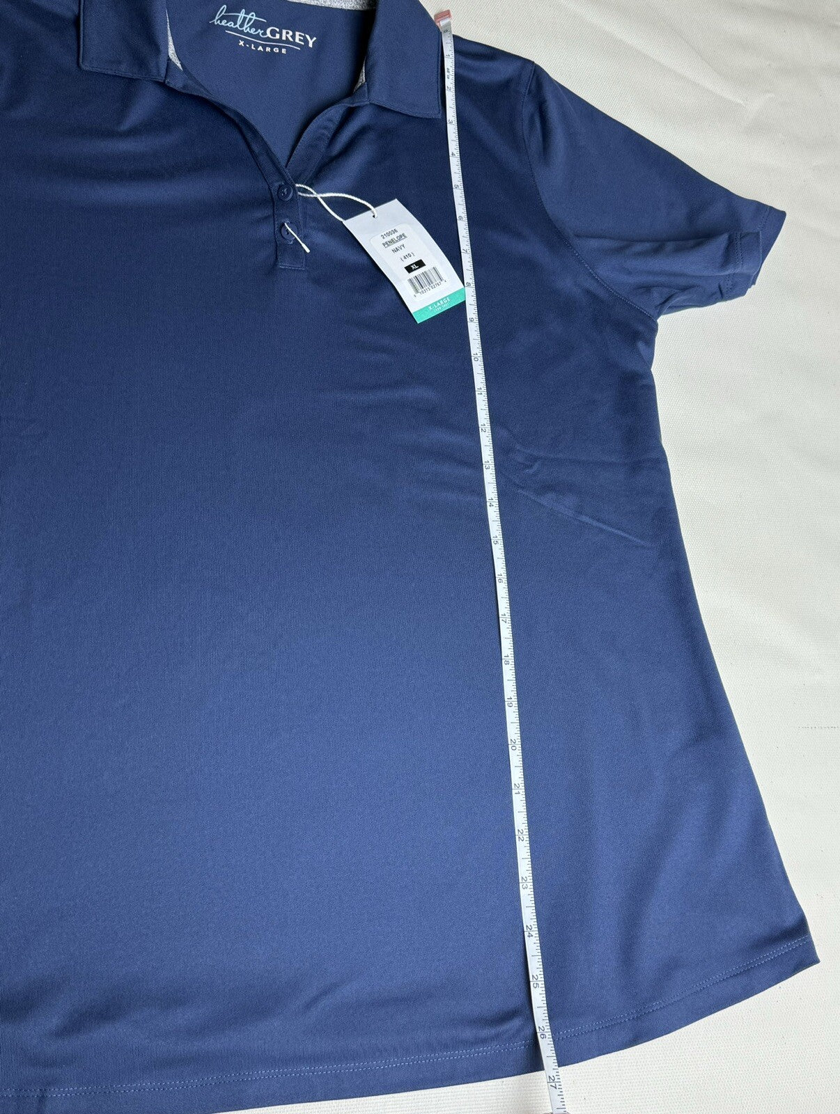 Heather Grey Women’s Golf Shirt Polo Sz XL (03)