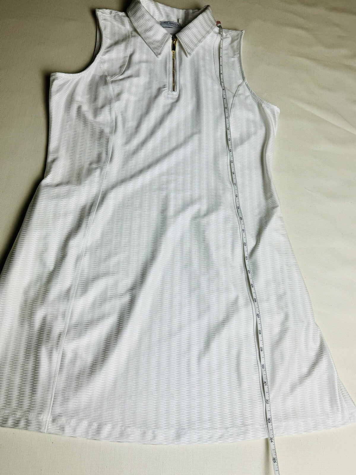 Fia Green California Sports Dress Women’s SZ L White Golf Tennis. (74)