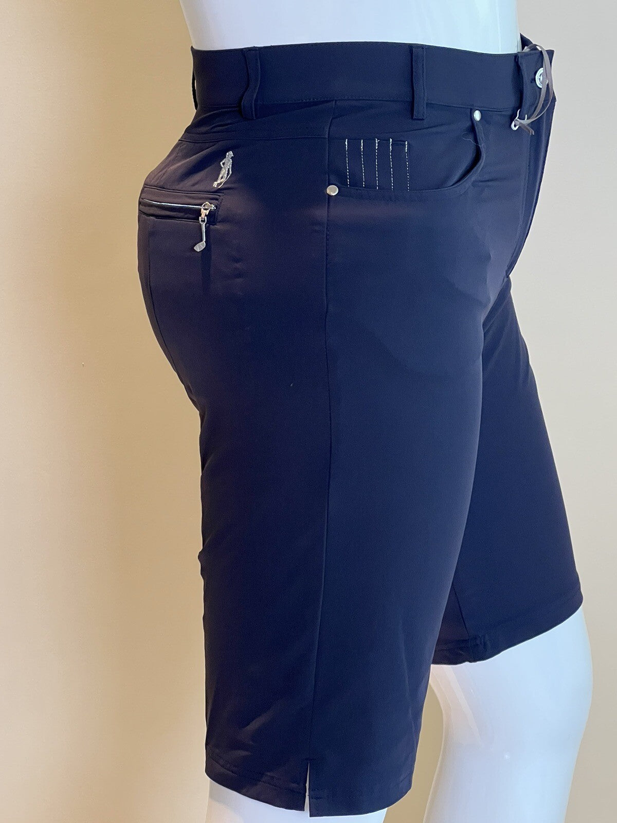 Glenmuir Women's Navy Golf Shorts Sz 14. (B.48)