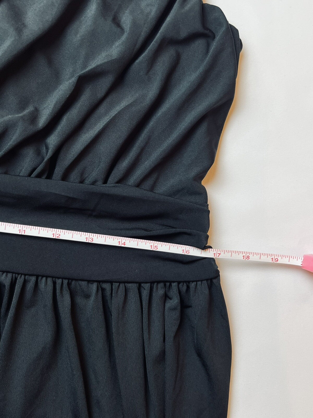 Women's Black Long Dress Lace Shoulders Black Size M (7)