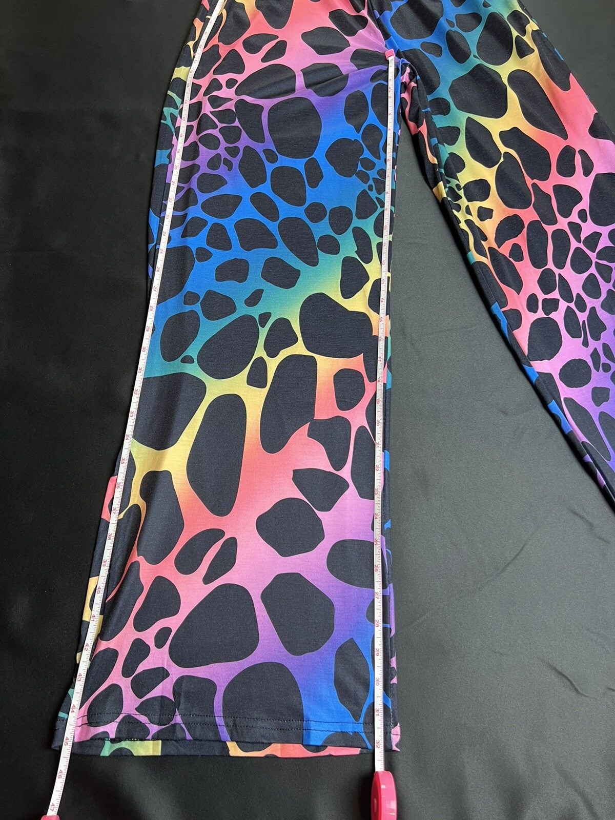 Women’s Wide Legs Pants Trousers Sz S Multicolor Leopard