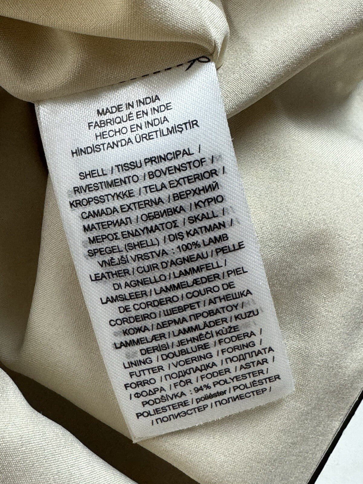 $595 Lauren Ralph Lauren Women’s Fringes 100% Lamb Leather Skirt Sz 12 (B.118)