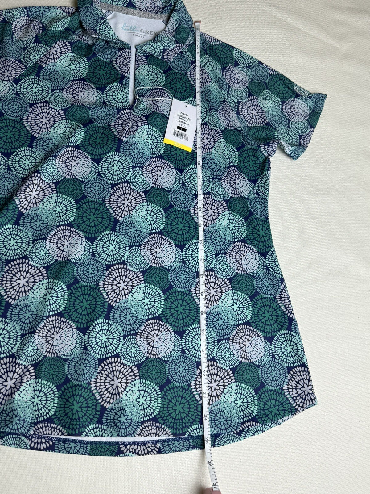 Heather Grey Women’s Golf Shirt Polo Sz S (03)