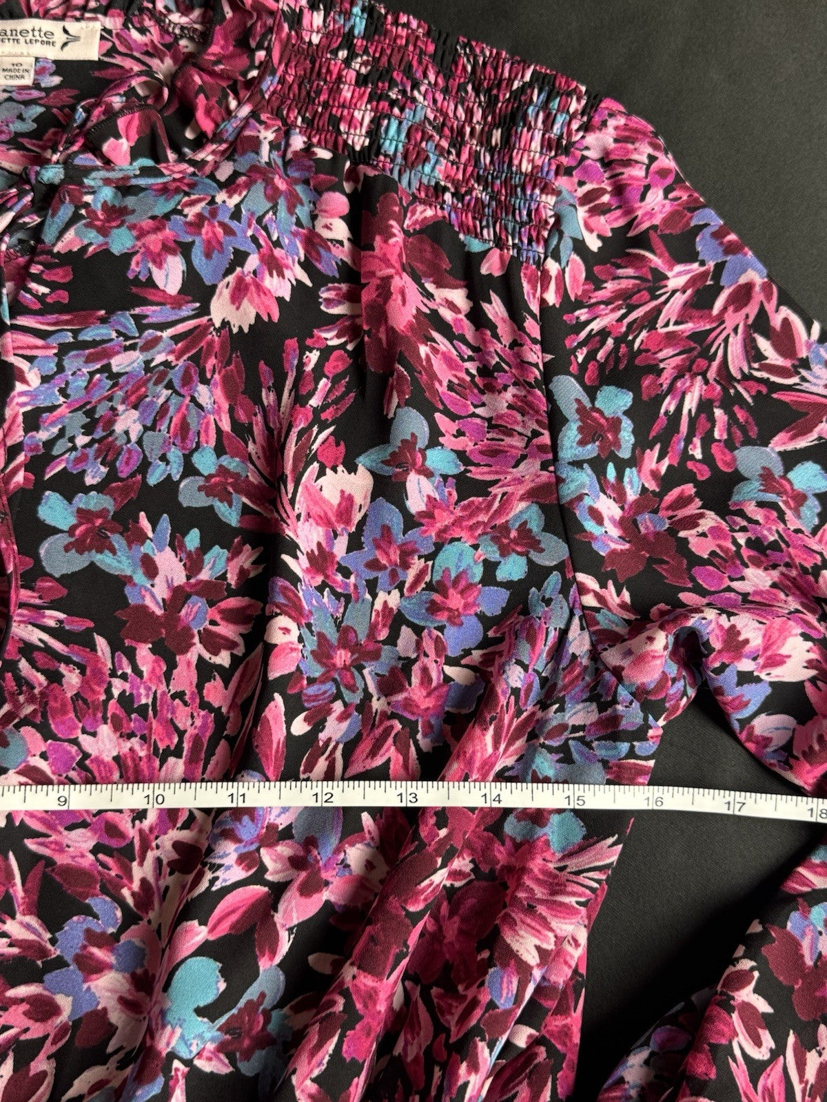 $138 NANETTE LEPORE Floral Dress Sz 10 (B.173)