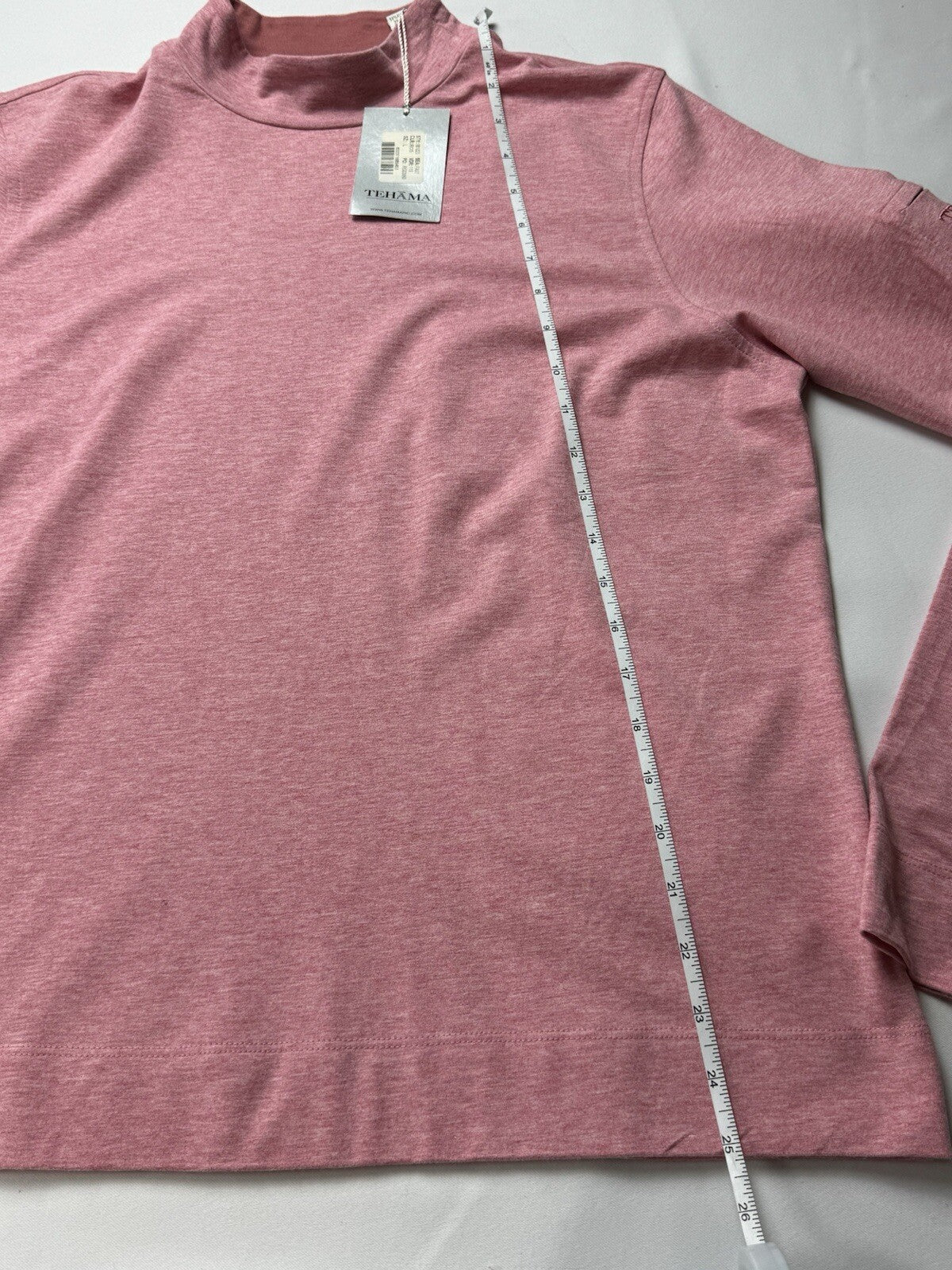 TEHAMA Women’s Rose Mock Neck Sweatshirt Sz L. (B.96)