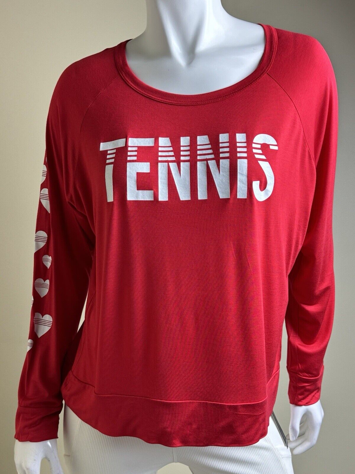 BIRD & VINE Los Angeles Women’s Sz XL Long Sleeve Tennis Logo Tee Shirt. (B,89)