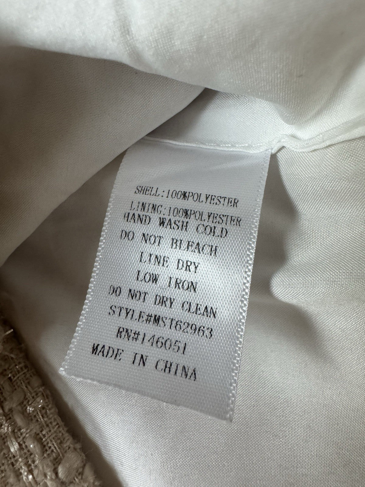 Faith and Joy Women’s Beige Vest Sz L. (B.150)