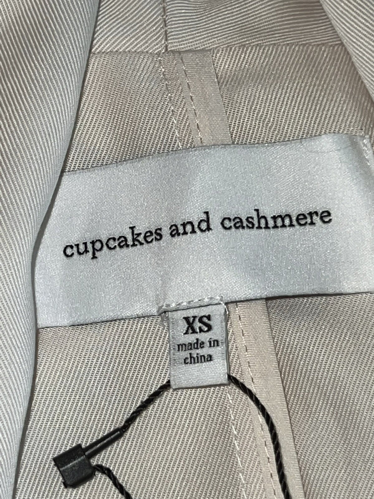 Cupcakes and Cashmere Women’s Vest Dress Beige Sz XS W/Pockets