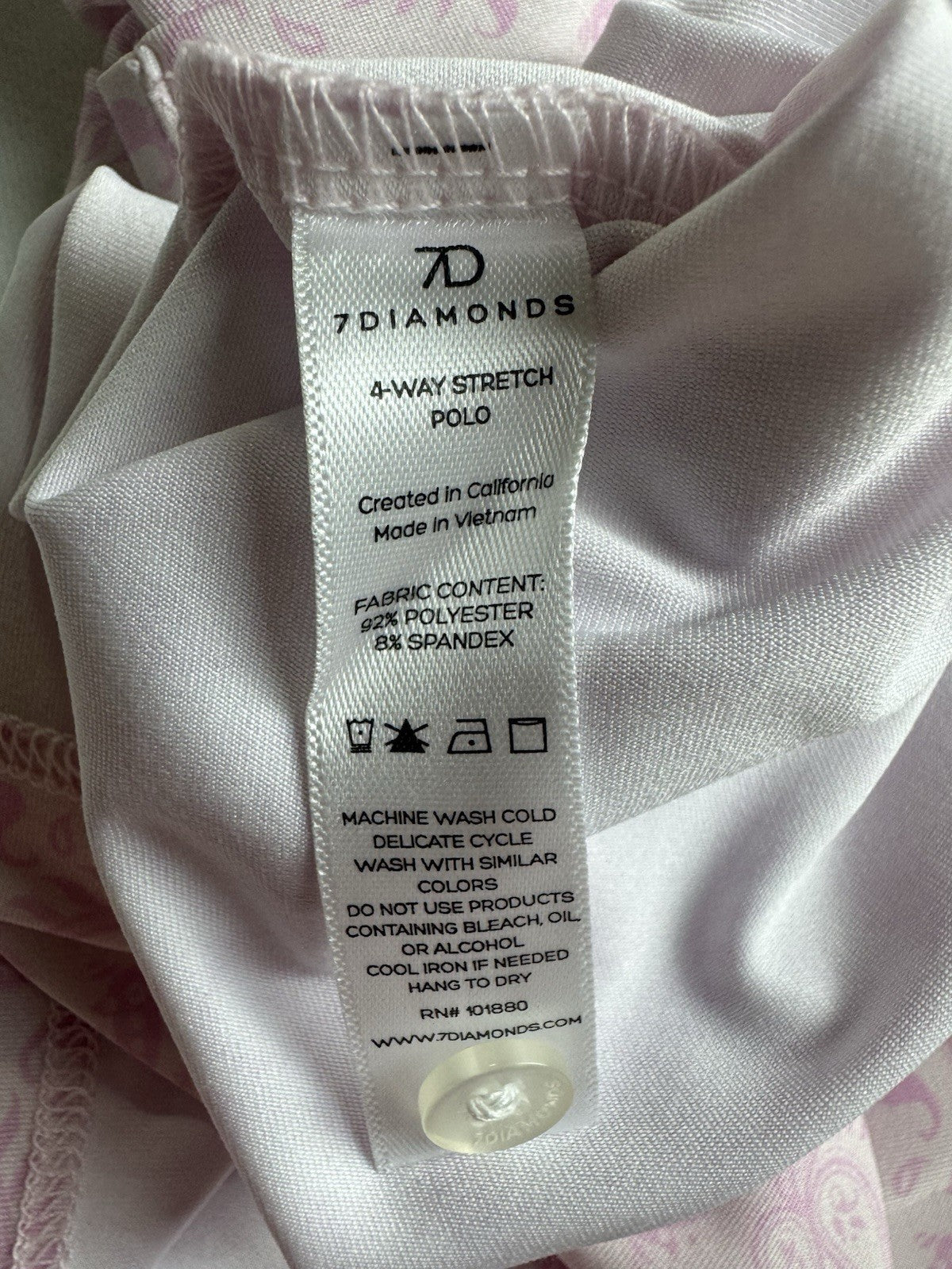 $78 7Diamonds Women’s Golf Shirt Size S (B.161)