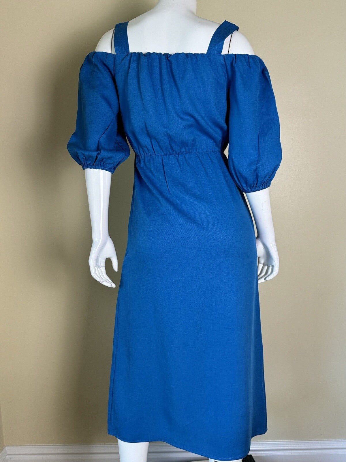 Vix Paula Hermanny Blue Long Dress Sz 0 (B.01)