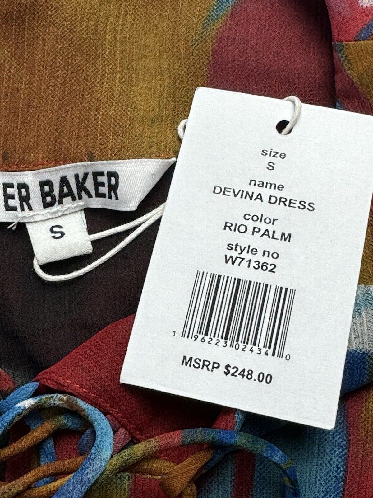 $248 WALTER BAKER Women’s Devina Dress Rio Palm Sz S. (B.18)