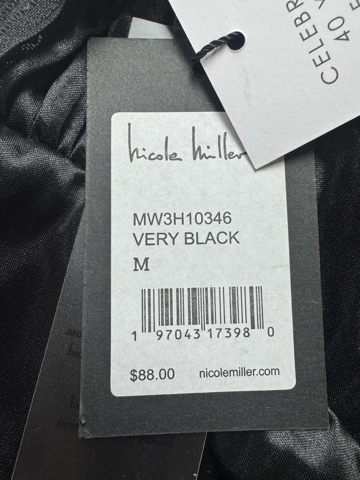 $88 Nicole Miller Women’s Sequined Blouse Top Sz M (B.141)