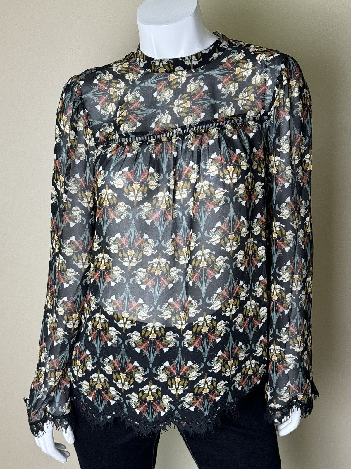 $128 Max Studio Women’s Top Sz M Blouse (B.73)