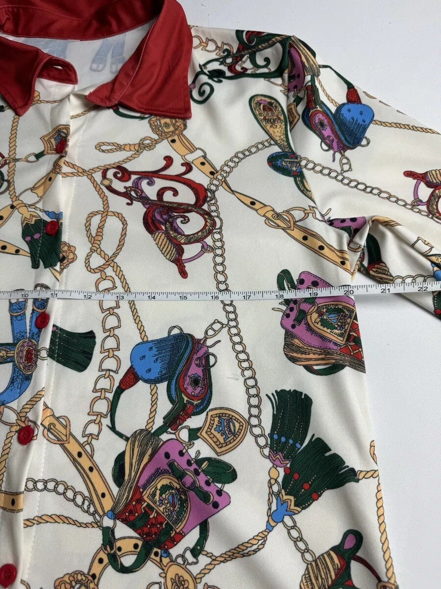 Women’s Button Down Long Sleeves Shirt Sz XL. (B.100)