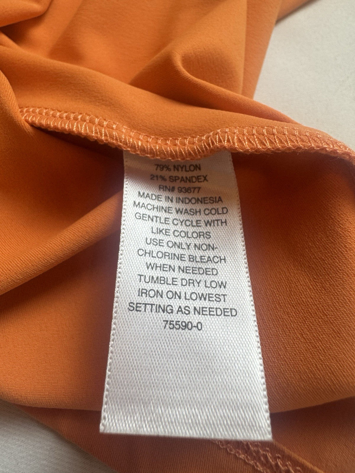 $80 Worthington Women’s Orange Bodycon DRESS Size L. (B.164)