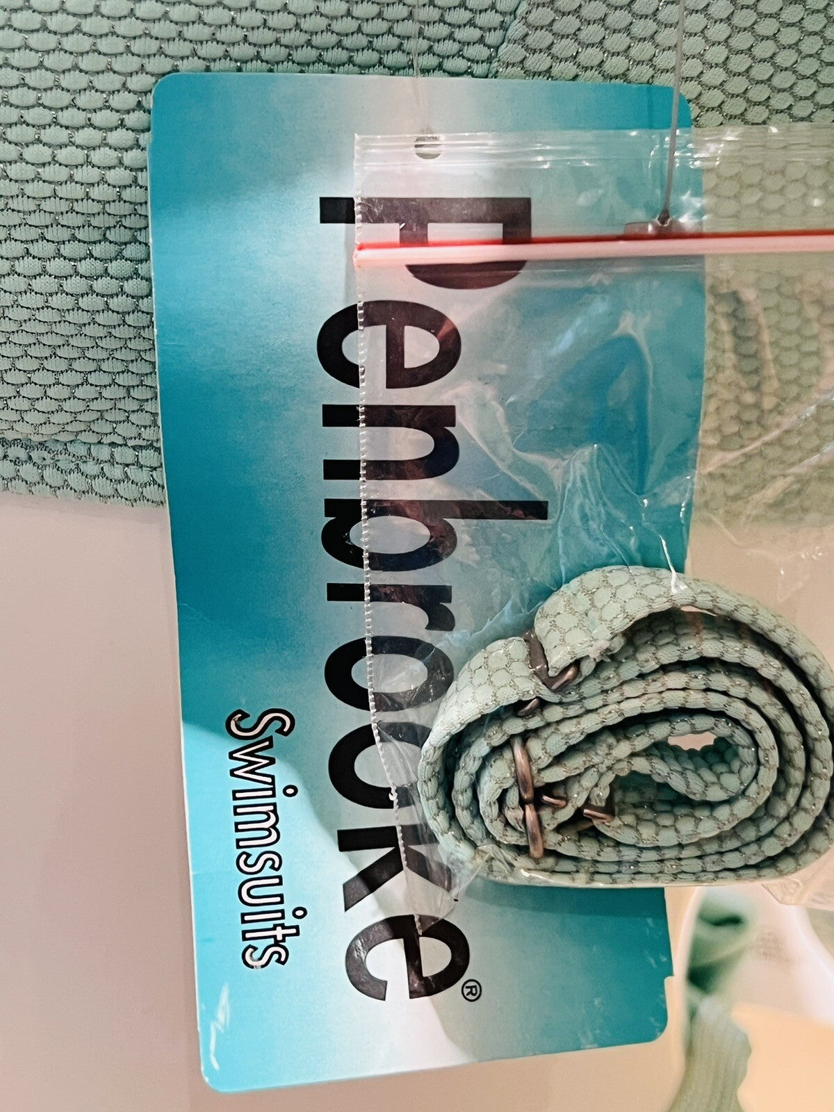 Penbrooke Swimsuit 2 PC bikini Women’s Size 18 Aqua Green