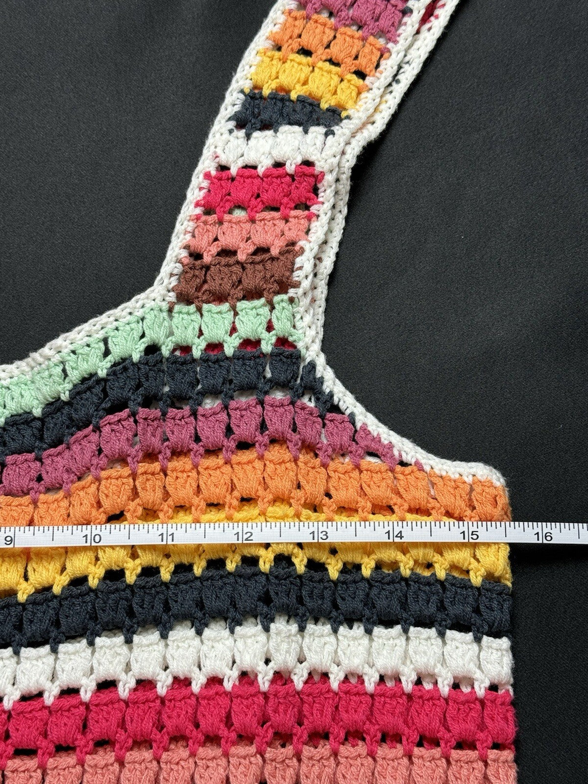 $218 Marine Layer Fiona Multi Colored Crochet Dress Sz S. (B.86)