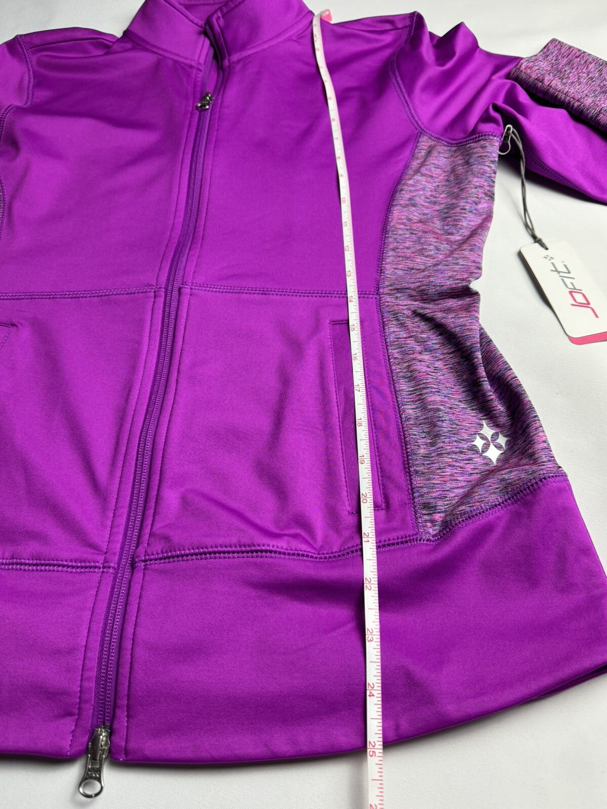 Jofit Women’s Golf Sweatshirt Long Sleeve Top Size S Full Zip. (59)