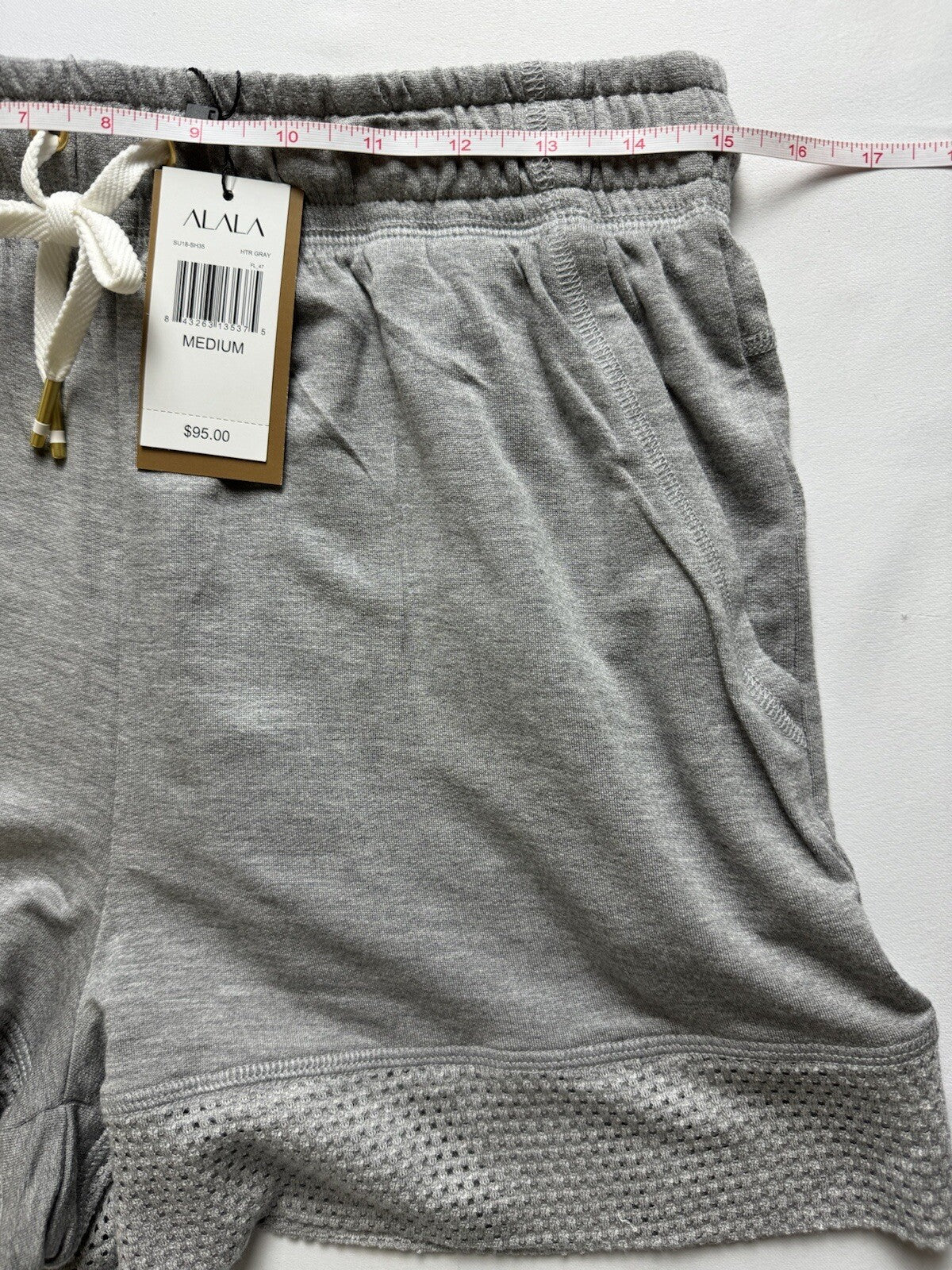 Alala Women's Plie Ribbed Shorts in Heathered Gray Size M. (78)
