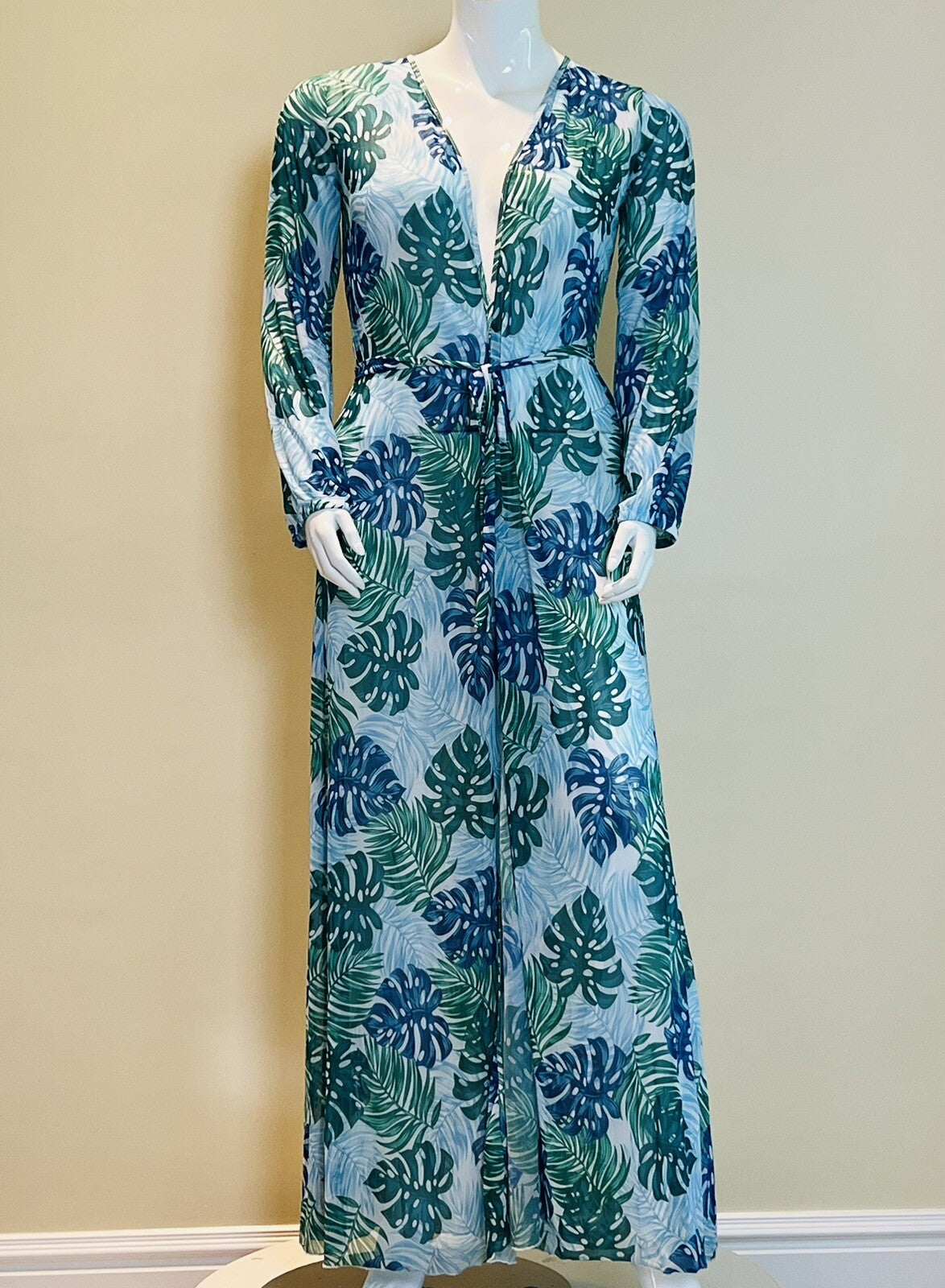 Women’s Long sleeve cover up Size L Green (8)