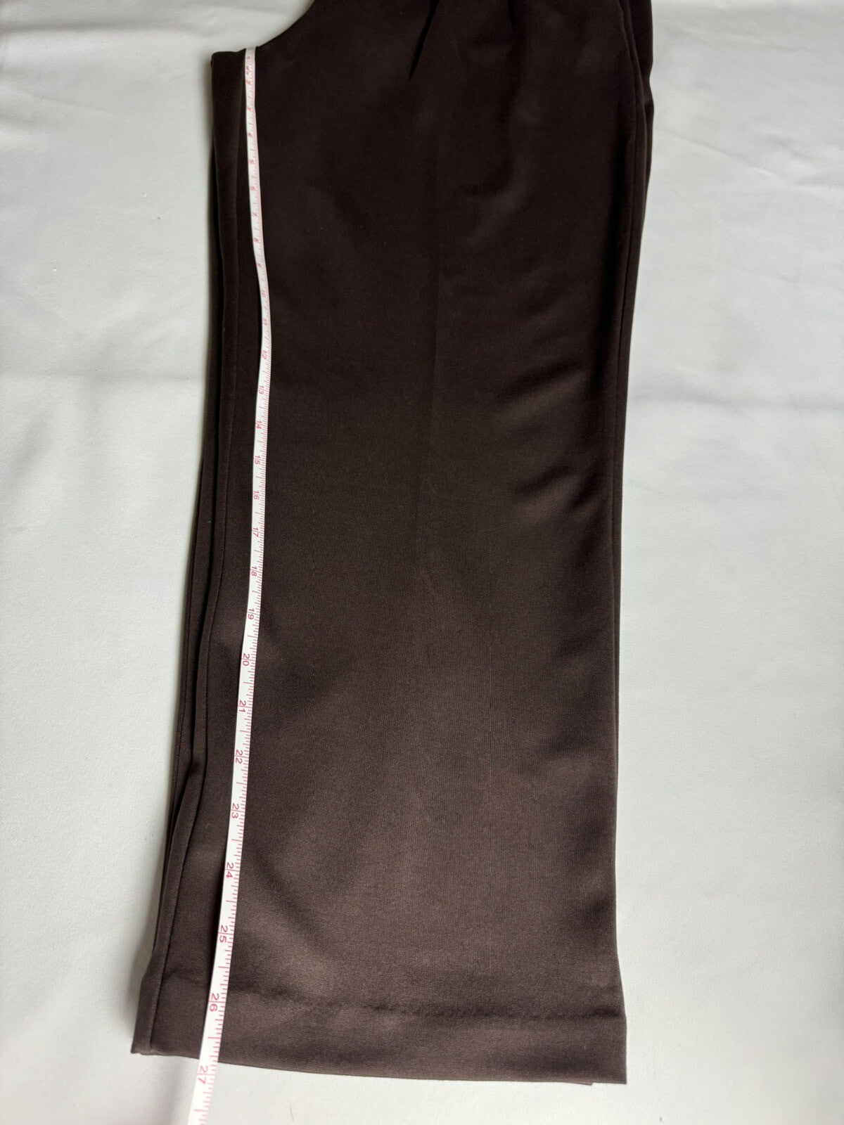 $110 Michael Kors Women's Brown W/Gold Chains Dress Pants Size L. (61)