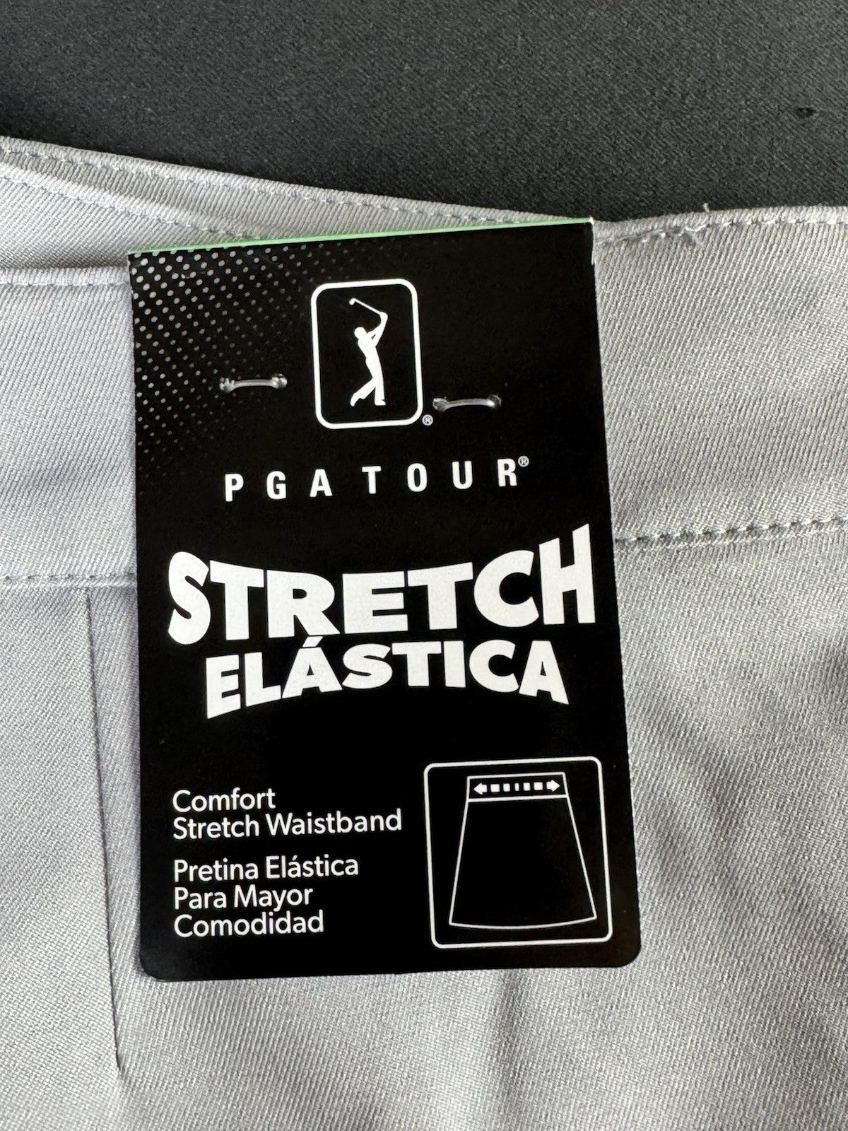$68 PGA Tour Women’s Golf Skort Gray Pockets Sz 8. (B.070)