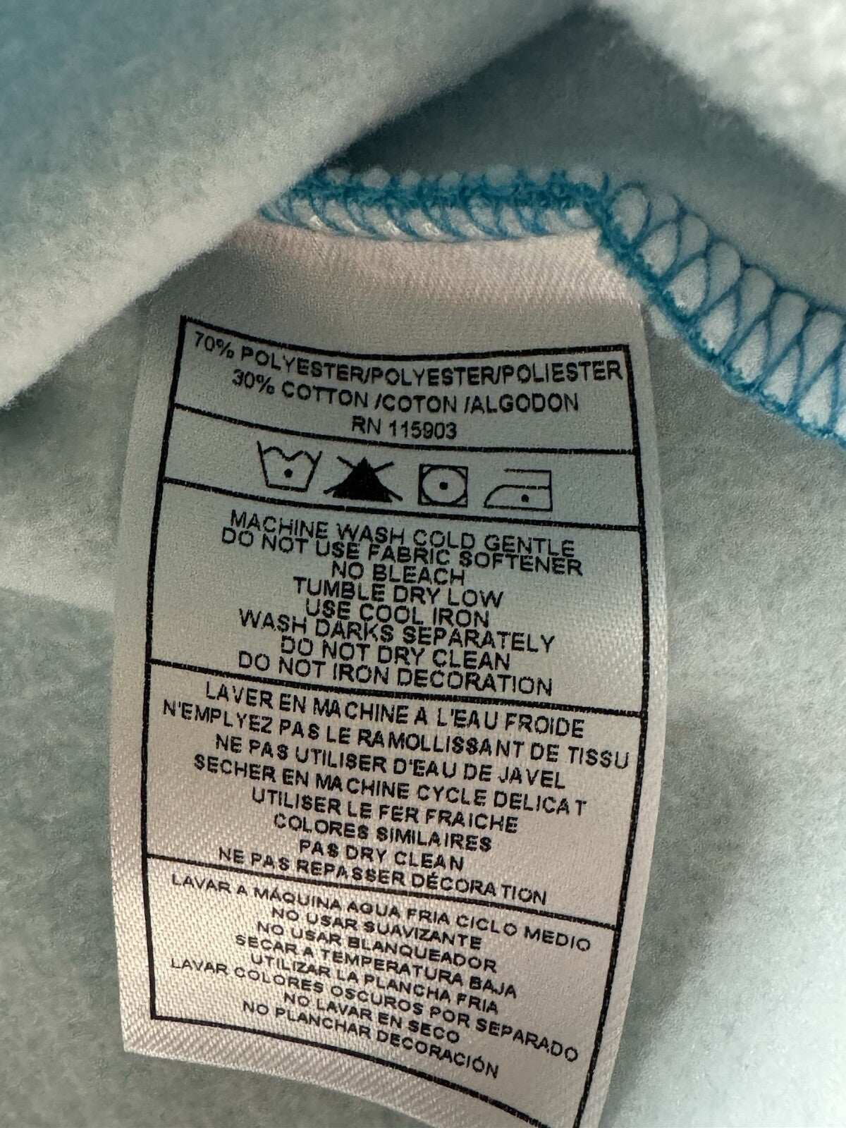 Bermuda Sands Golf Pullover Women’s 1/4 Zip Blue Sweatshirt Sz S. (B.98)