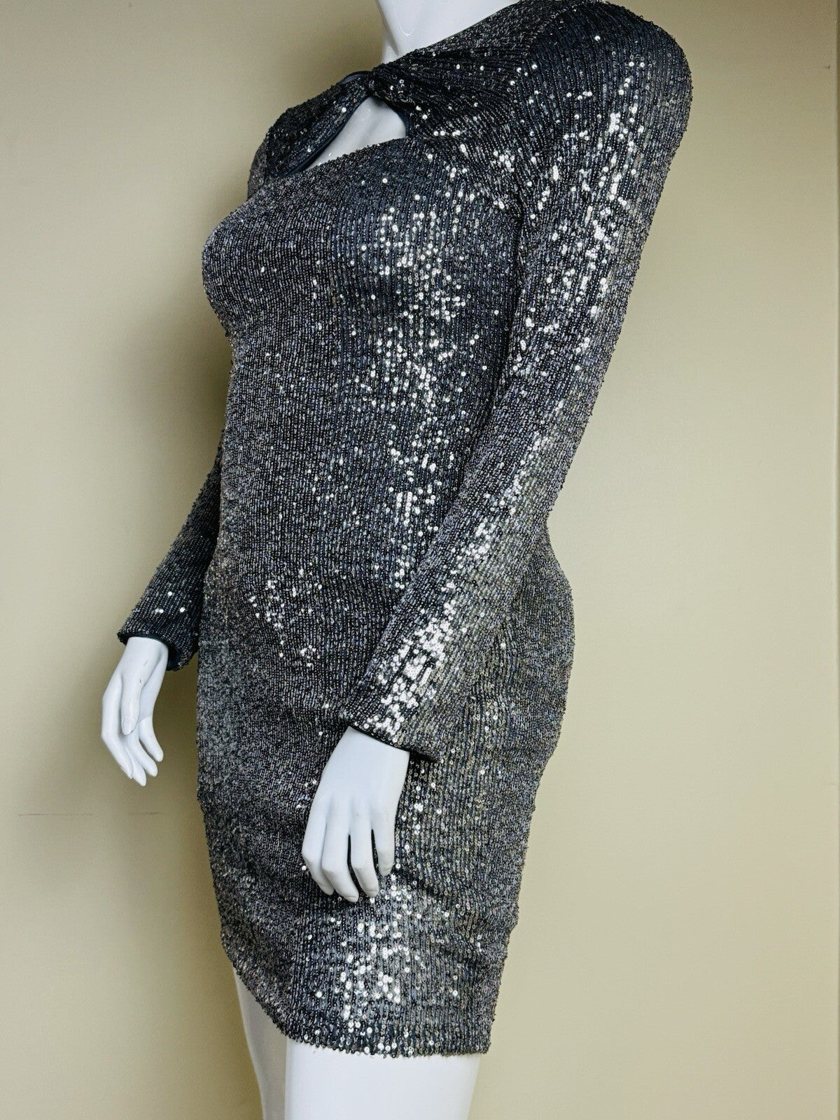 $295 Lauren Ralph Lauren Glitter Sequined Dress Size 12. (B.88)