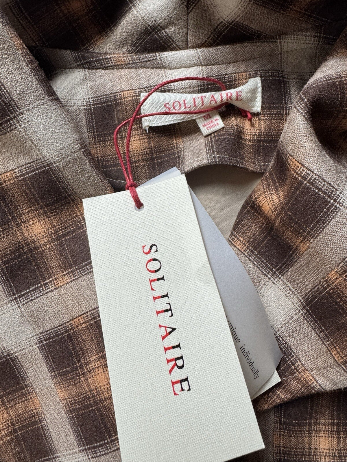 Solitaire Women's Jacket Coat Sz M.
