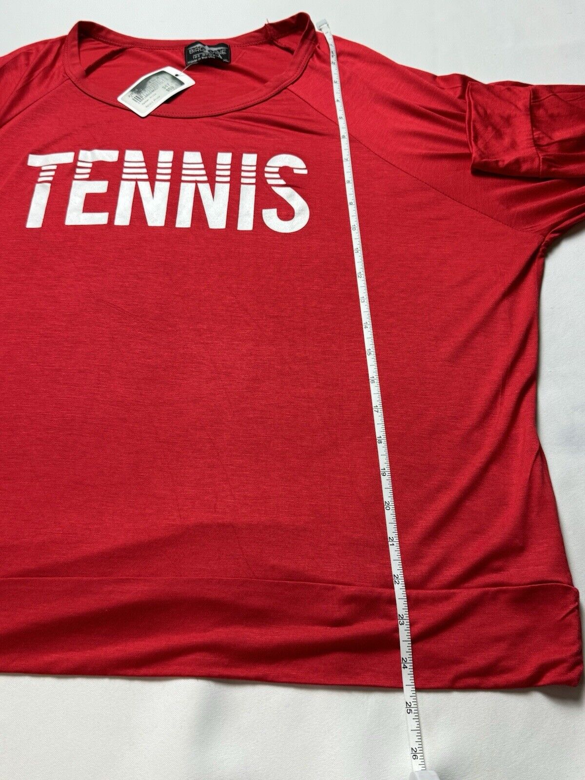 BIRD & VINE Los Angeles Women’s Sz XL Long Sleeve Tennis Logo Tee Shirt. (B,89)