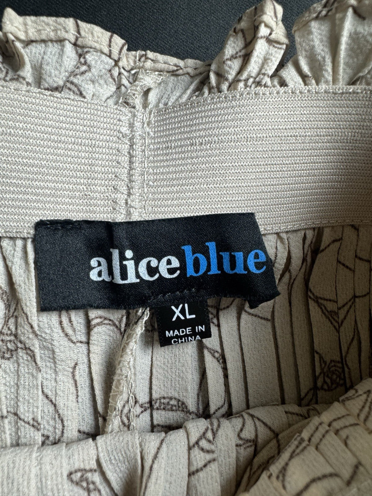 Alice Blue Pleated Shorts Skirt Belted Size XL. (B.159)