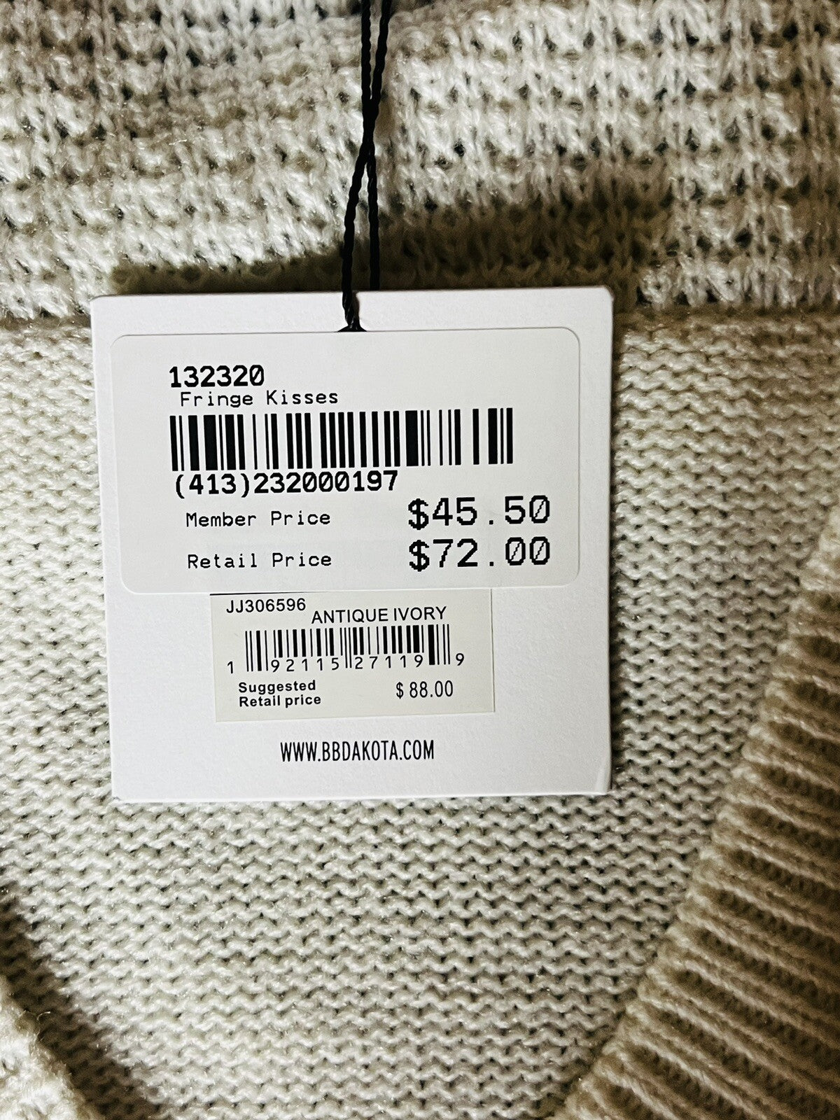 Jack BB Dakota Women’s Knit Fringe Sweater Sz XS Boho Top