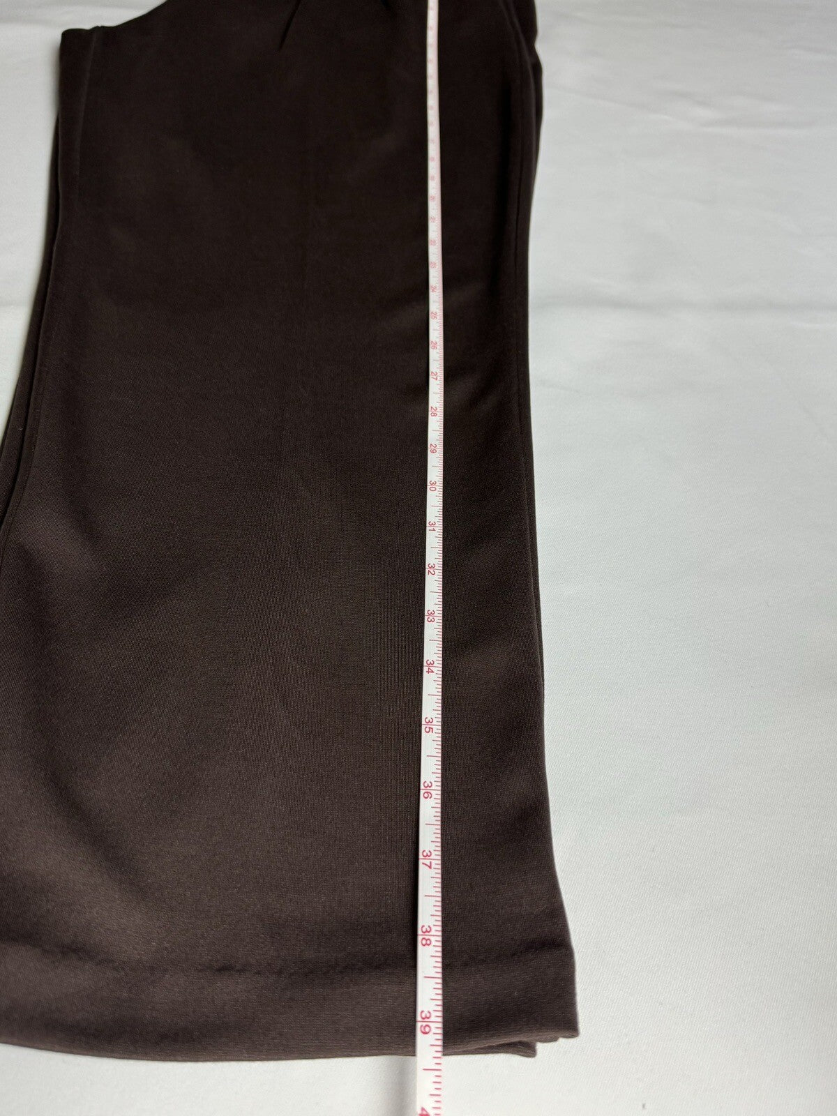 $110 Michael Kors Women's Brown W/Gold Chains Dress Pants Size L. (61)