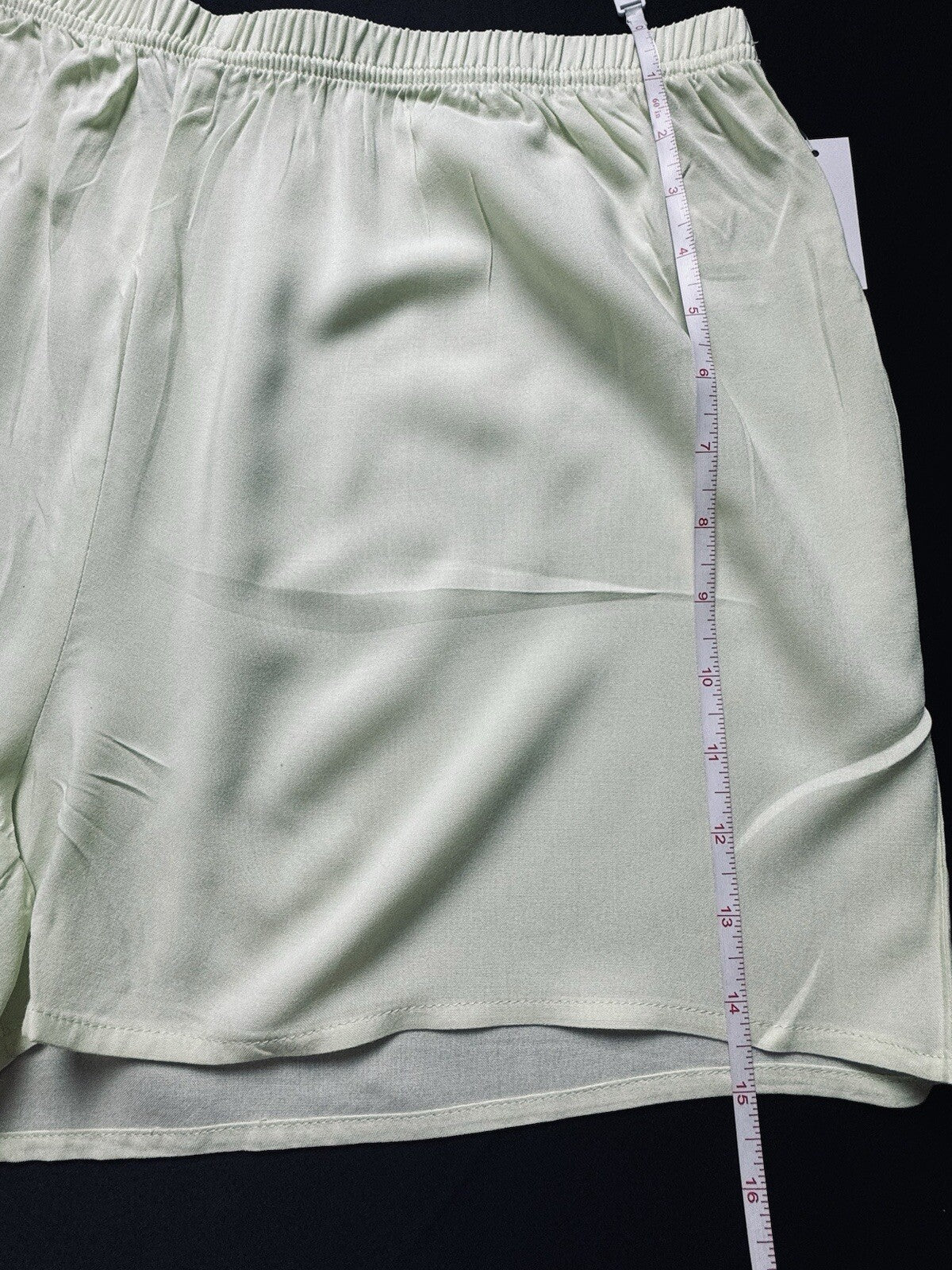 $68 SPLENDID 2-Piece Shirt Shorts Set Pajama Mint Green Sz XL. (B.81)