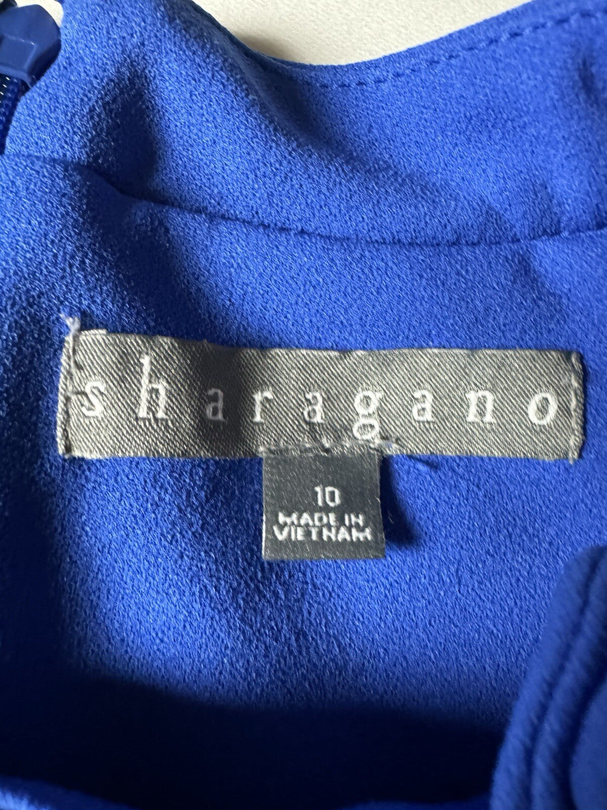$108 Sharagano Women’s Blue Size 10 Dress (B.97)