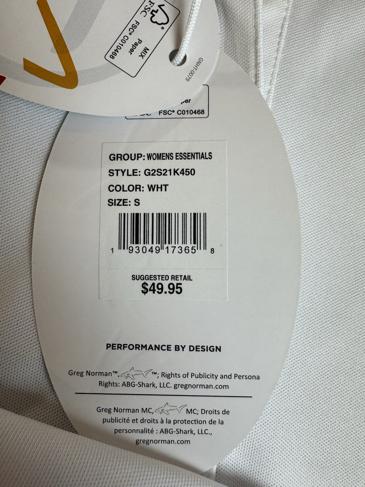 Greg Norman Women's Golf Polo Shirt Sz S (B.165)